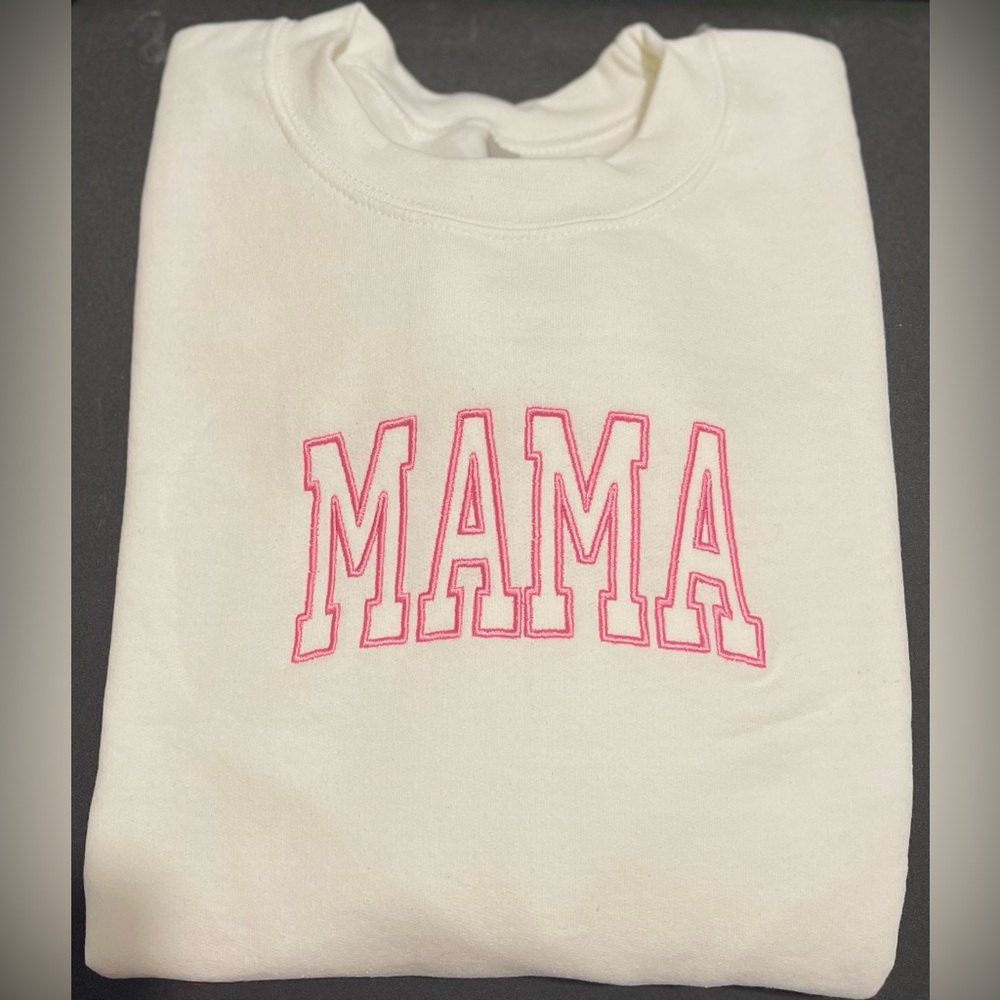Embroidered Mama Sweatshirt